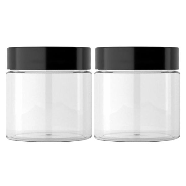 

storage bottles & jars 2pcs empty face cream cases plastic ointments boxes 50ml facial container
