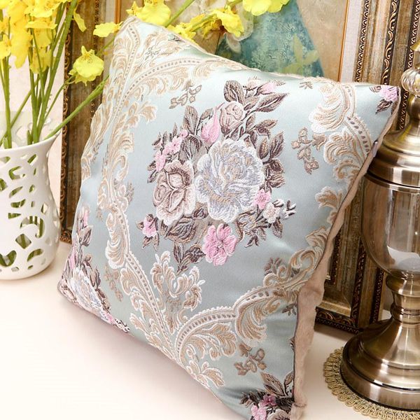 

pillow case embroidery velvet fabric geometric pattern pillowcase flowers printed 45x45cm euro covers cushion/decorative