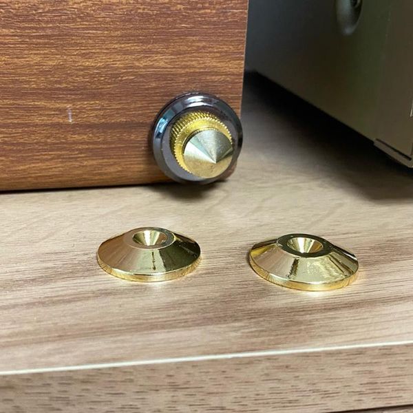 

computer speakers 4pcs copper speaker spikes stand cd subwoofer turntable isolation feet audio