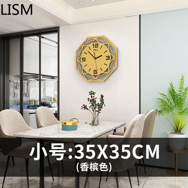 

home decor nordic light luxury creative wall clock personality art simple living room fashion mute relogio parede clocks