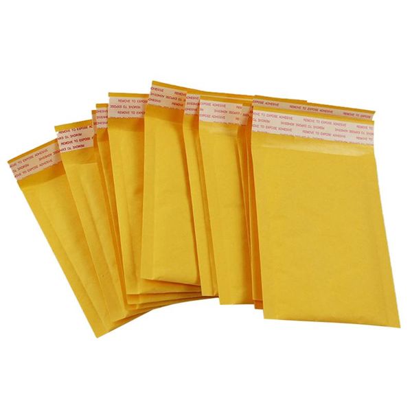 

10x bubble mailers padded envelopes packaging bags kraft mailing envelope 140*160mm gift wrap