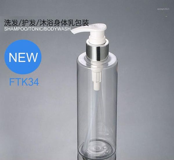 

300pcs/lot 250ml lotion bottle pet soap dispenser cream with pump