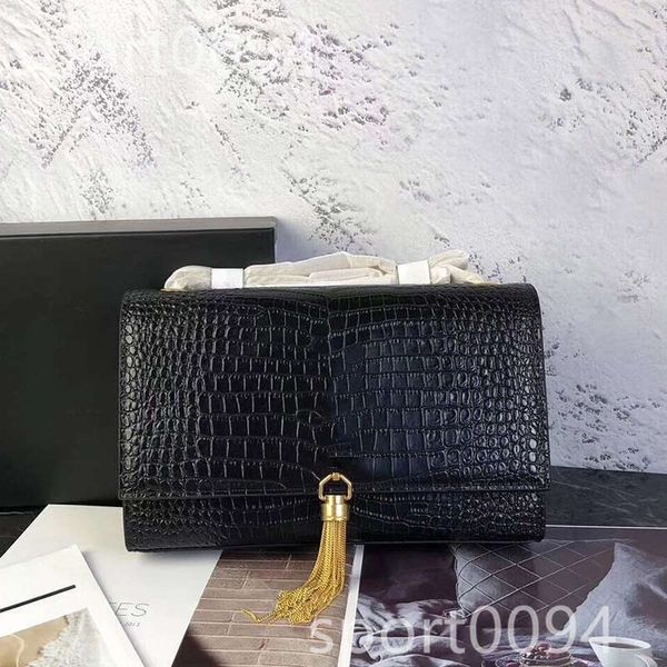 

designer classic crocodile totes handbags purse chain cross body single shoulder messenger bags, Red;black