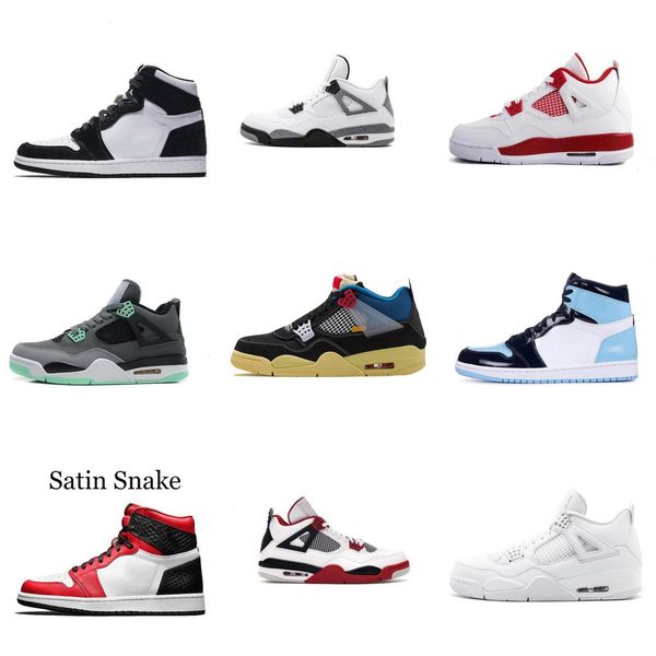 

new men jumpman 4 4s 3s 5s basketball shoes white lemon pink metallic purple bred cactus jack mens womens trainer sneakers 28c4xi