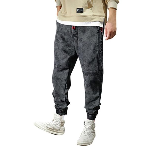 

men's pants klv fashion casual outdoors solid work trousers multi-pocket street hip hop, Black