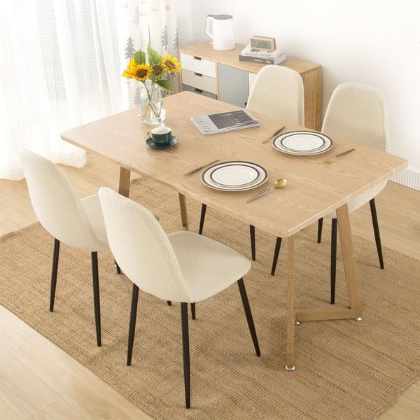 

chair covers 4pack velvet soft fabric seat cover elastic removable washable shell armless for home el banquet slipcovers a+++