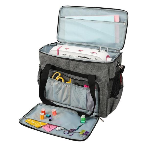 

storage bags sewing machine carrying case waterproof zipper tote bag for most standard machines and accessories organizor