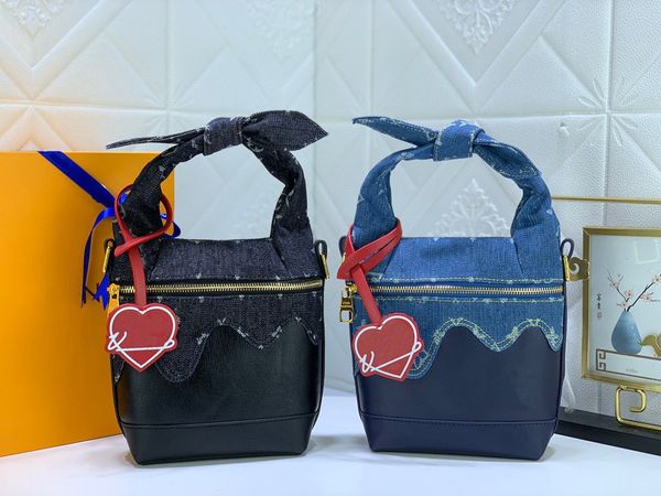

m45970 crossbody bag denim cow leather handbag purse clutch shoulder bags pochette purses soft luxury fashion letter with dustbag