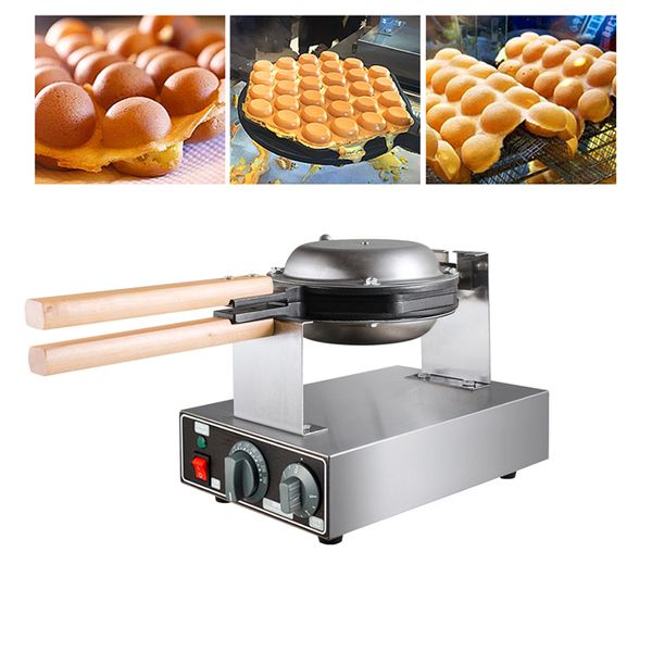 Коммерческий Electric Bubble Waffle Maker Egg Puff Puff Machine Hong Kong Eggettes Waffle Iron Waffle Waffle Waffle Waff / 220V