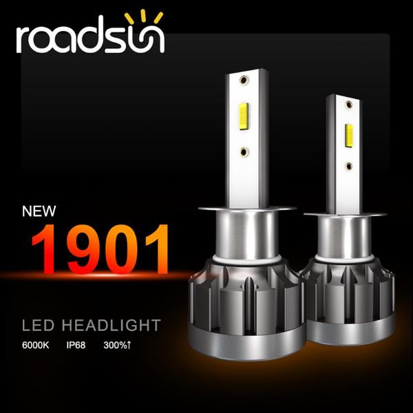 

car headlights 1 pair led headlight bulb h1 h4 h7 h11 9005 9006 ip68 waterproof 40w 4000lm 6000k c6s2 csp chip for auto headlamp