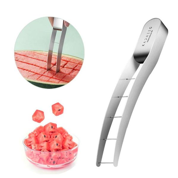 

forks stainless steel watermelon cutter knife corer fruit vegetable tools kitchen gadgets accessories utensilios cooking