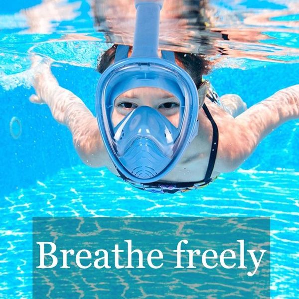 

diving masks 1pcs children snorkel mask for kids swimming training full face scuba equipment breath gear tube