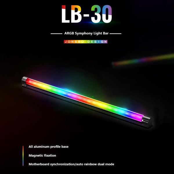 

fans & coolings jonsbo lb-30 5v argb deskpc case chassis led strip magnetic computer light bar motherboard light-strip