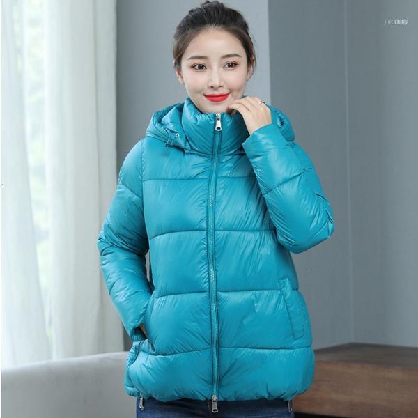 

special winter jacket in 2021 with hooded collar for women bright cloth1, Black