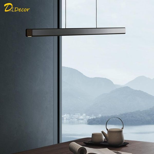 

pendant lamps modern led light wood lighting home decorative minimalism lamp restaurant bedroom dining room indoor