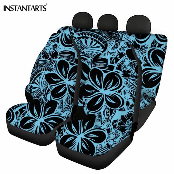 

car seat covers instantarts soft retro style flower multicolor print for ladies breathable non-slip full-cover universal