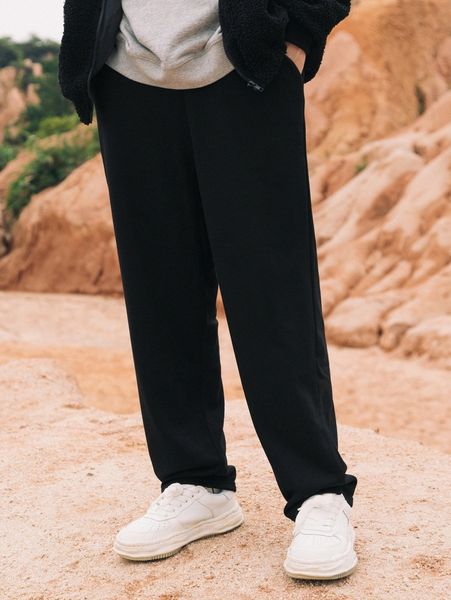 

men slogan graphic sweatpants 32og#, Black