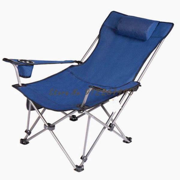 

camp furniture outdoor folding chair portable sitting recliner dual-use lunch break backrest fishing camping stool leisure beach