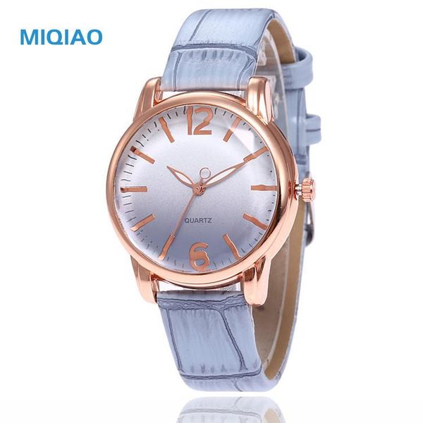 

fashion gradient watch women wristwatches leather quartz womens watches thin wrist w161, Slivery;brown