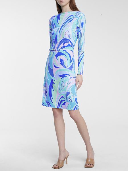 

Casual Dresses Flower printed, women's dress hemmed around her neck, with long sleeves. 1N70, Black;gray