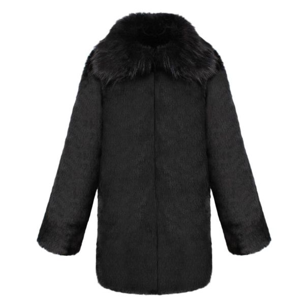 

men's jackets 2021 winter casual fashion faux cony hair lapel medium and long thick coat zipper outwear warm jacket blouse, Black;brown