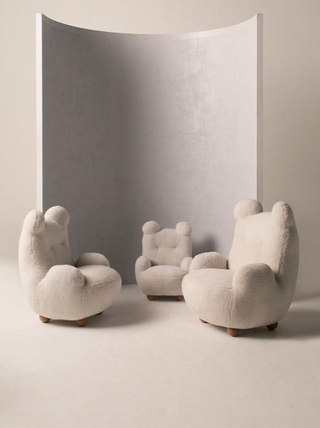 

bowls nordic child bear couch modern leisure villa single sofa