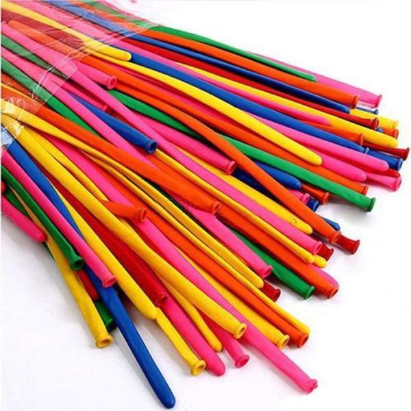 

party decoration 200pcs /bagmix color balloon wedding birthday ballons kids assorted latex long toys supplies