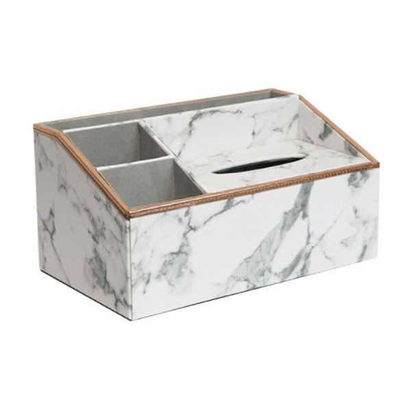 

paper organizers el marble pattern napkins restaurants home decor tissue box faux leather cosmetics bathroom simple office boxes &