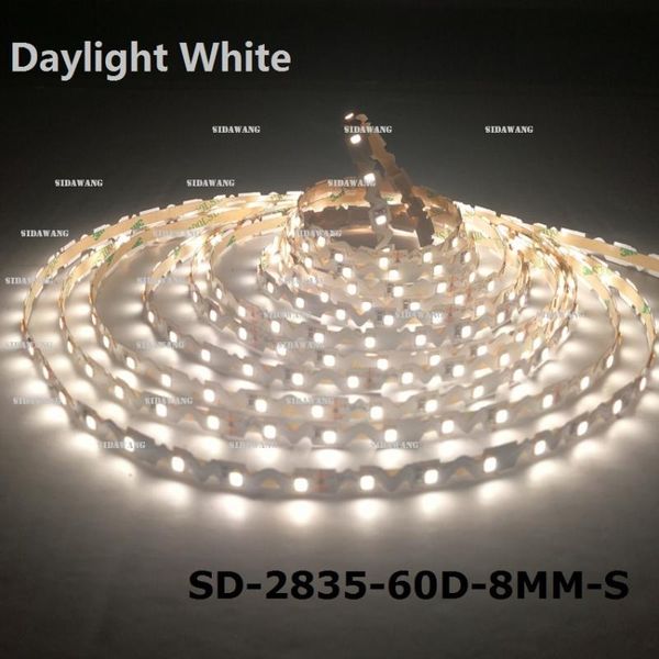 

> 90+ ra daylight white 4000k smd2835 led strip, super bright, 8mm wide,60w/reel,5meter/reel,dc12/24v,60leds/meter strips