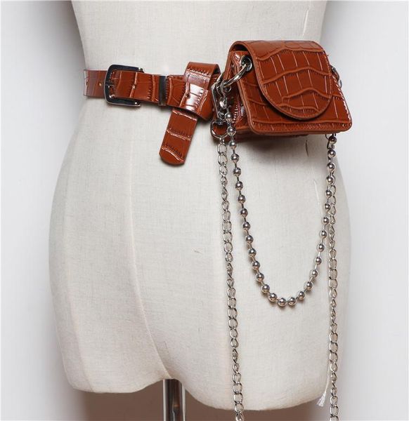 

backpacks fashion crocodile waist pack mini luxury designer fanny packs women bag ladies chain sling crossbody bags purse