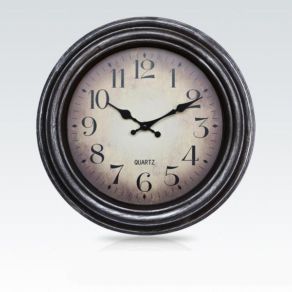 

inch european style living room wall clock retro silent electronic core clocks