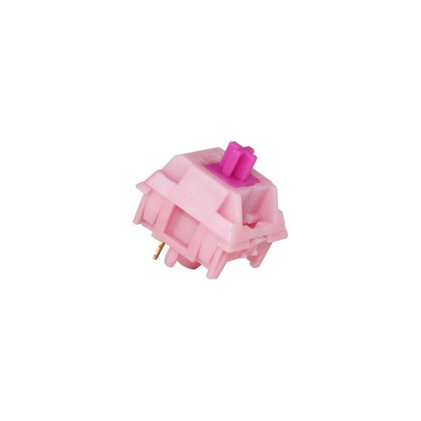 

keyboards gazzew boba gum pink silent linear bobagum for mechanical keyboard custom switch 5pin 52g 62g 68g bottom