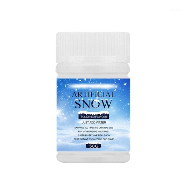 

christmas decorations instant fake snow powder expand 100 time artificial coagulant add water 50g 100g for decarating-