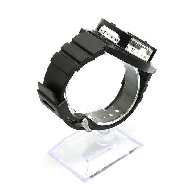 Gadget da esterno Bussola da polso tattica 50 M/164FT Orologio militare di sopravvivenza subacquea Bracciale impermeabile Band Gear per arrampicata