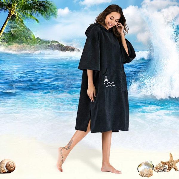 

swim wear surfing, diving, swimming, beach hooded quick-drying bath towel, outdoor cloak, changing bathrobe, towel
