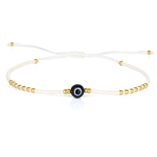 

evil eyes bracelets miyuki beads friends gold color beaded jewelry 2021 bracelet for women men girls gifts charm, Golden;silver