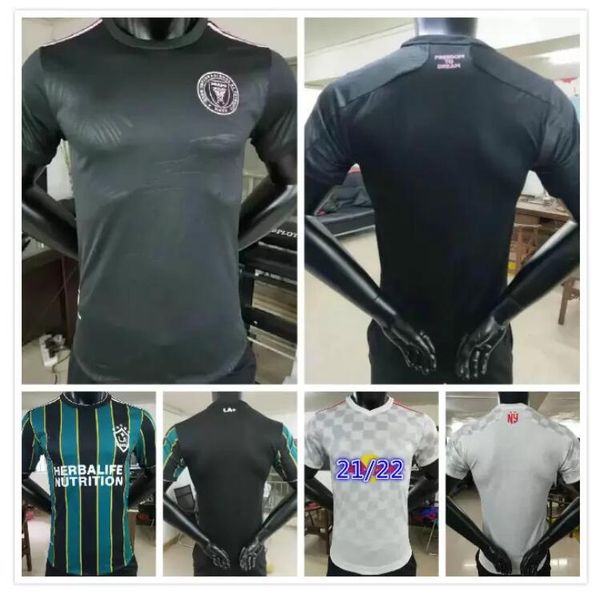 

player version 2021 2022 la galaxy soccer jersey 21 22 inter miami cf chicharito pavon jerseys higuain football shirts, Black;yellow