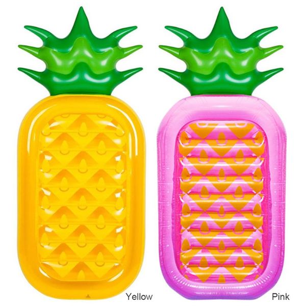 

inflatable floats & tubes summer floating row swimming pool water hammock pineapple air mattresses bed beach sports lounger chair mat