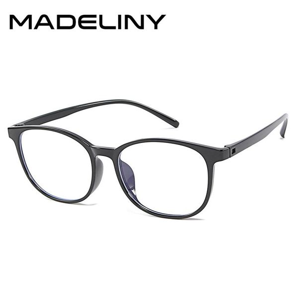 

fashion sunglasses frames madeliny retro square glasses men women tr90 accessories clear lens gift woman eyeglasses optical cat frame stand, Black