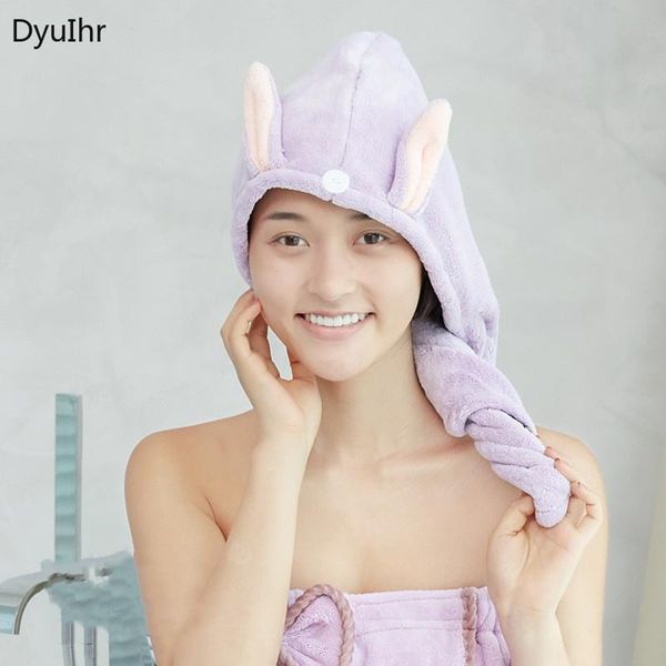 

shower caps nordic style creative ears dry hair hat absorbent speed net celebrity towel cap bonnet for sleeping