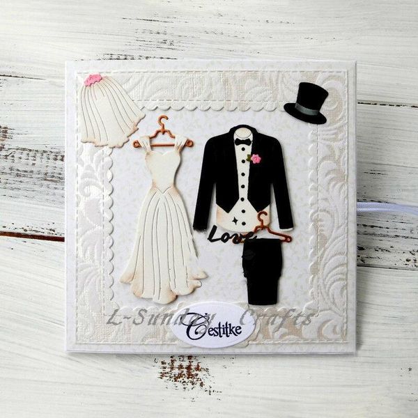 

craft tools wedding dress metal cutting dies scrapbooking embossing card decor