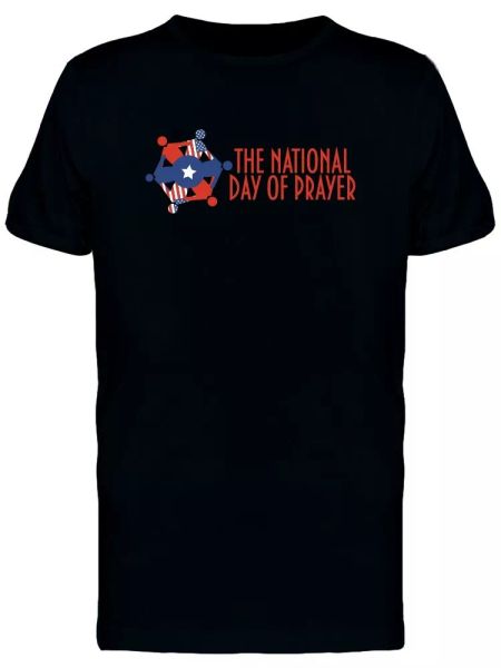 

the national day of prayer men's tee -image by shutterstock, White;black