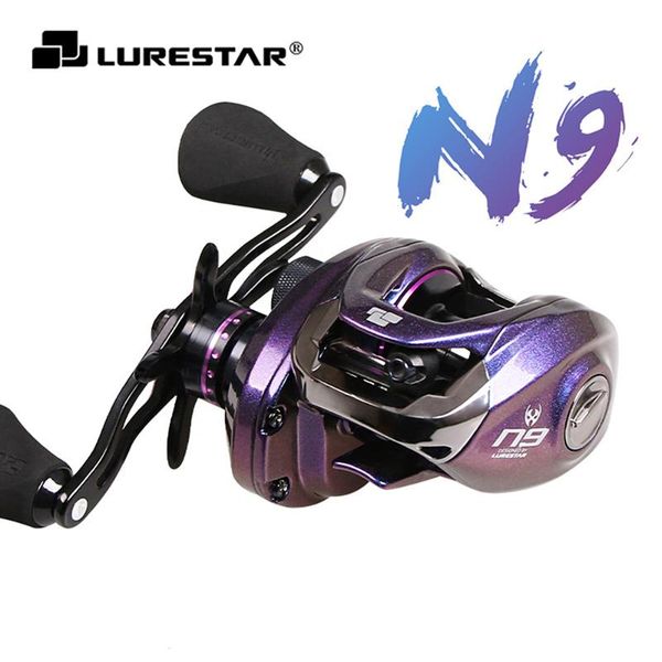 

lurestar n9 baitcasting reel 196g ultralight hlc bait casting fishing coil for pike tilapia trout bass wheel reels