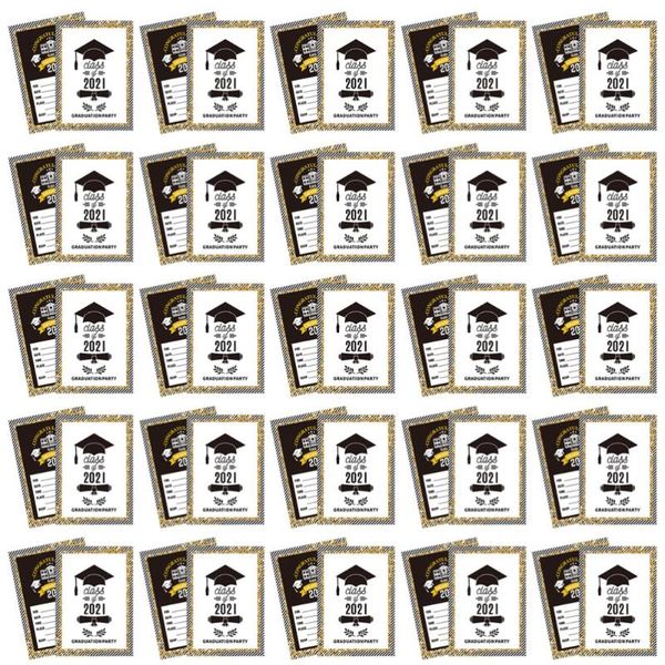 

greeting cards 25 sheets of 2021 graduation ceremony invitation school party letters