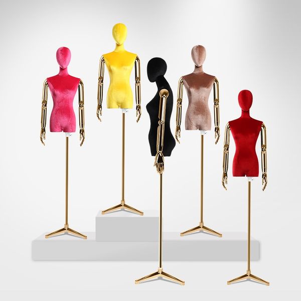 

colorful style women mannequin fabric model dressmaker flexible hand, Khaki