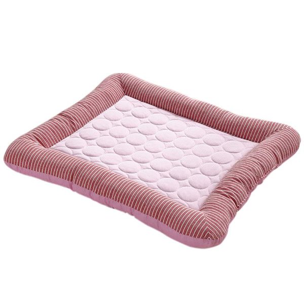 

cushion durable pet pad cooling mat home sleeping rectangle foldable non slip for cat dog spring summer lightweight washable beds & furnitur