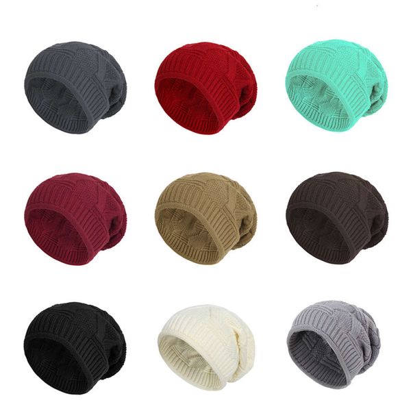 

hat wool cap fold flanging pullover outdoor knitting, Blue;gray