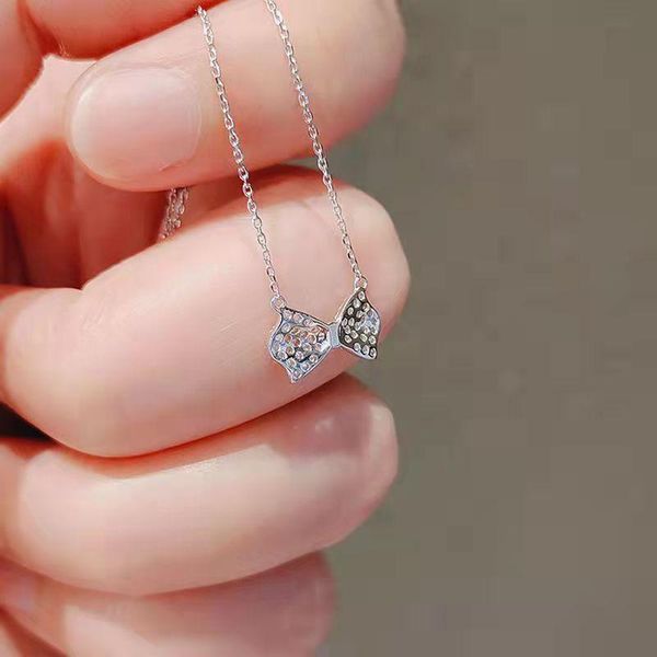 

pendant necklaces -trendy crystal butterfly necklace anime vintage boho gothic accessories kpop cute body jewelry aesthetic choker, Silver