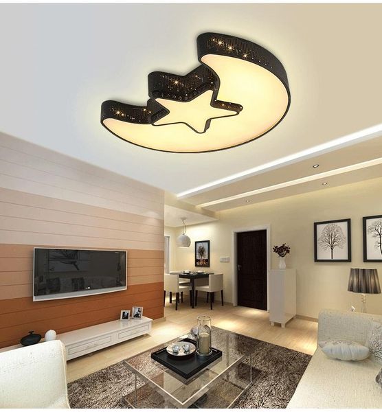 

ceiling lights hardware moon & stars led lamps fashion cartoon study bedroom kids room ac110-240v lighting fixture