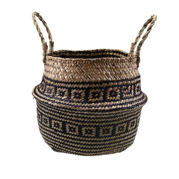

storage baskets toy basket laundary clothes sundries organization wicker seagrass box organizer plant home garden decor